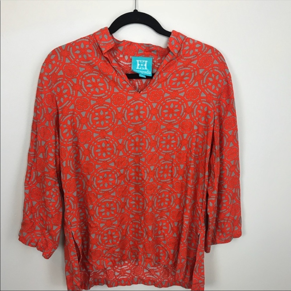 Escapada | Orange Printed Top